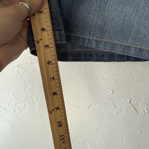 Unionbay Y2k Shorts 7 Blue Denim Stretch‎ Casual Jean Pockets Mid Rise Utility - Picture 4 of 7